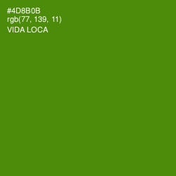 #4D8B0B - Vida Loca Color Image