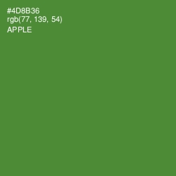 #4D8B36 - Apple Color Image