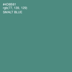 #4D8B81 - Smalt Blue Color Image