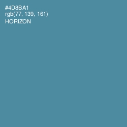 #4D8BA1 - Horizon Color Image