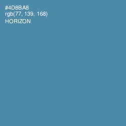#4D8BA8 - Horizon Color Image