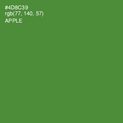 #4D8C39 - Apple Color Image