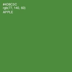 #4D8C3C - Apple Color Image