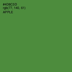 #4D8C3D - Apple Color Image