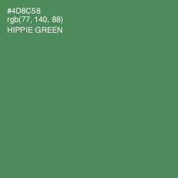 #4D8C58 - Hippie Green Color Image