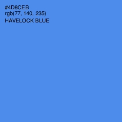 #4D8CEB - Havelock Blue Color Image