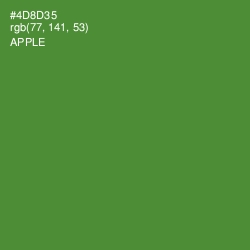 #4D8D35 - Apple Color Image