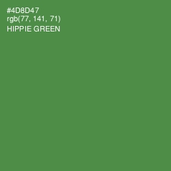 #4D8D47 - Hippie Green Color Image