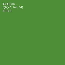 #4D8E36 - Apple Color Image