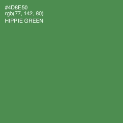 #4D8E50 - Hippie Green Color Image