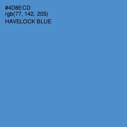 #4D8ECD - Havelock Blue Color Image