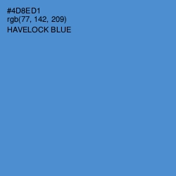 #4D8ED1 - Havelock Blue Color Image