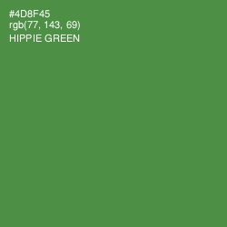 #4D8F45 - Hippie Green Color Image