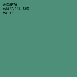 #4D8F78 - Viridian Color Image