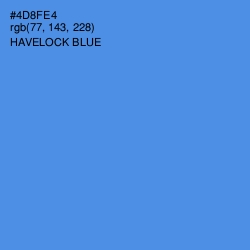 #4D8FE4 - Havelock Blue Color Image