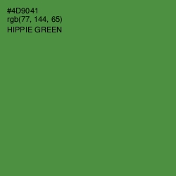 #4D9041 - Hippie Green Color Image