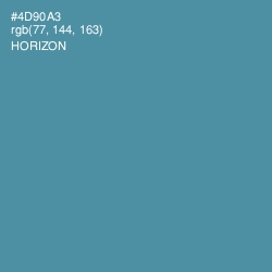 #4D90A3 - Horizon Color Image