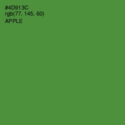 #4D913C - Apple Color Image