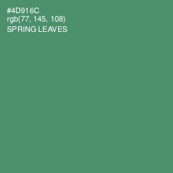 #4D916C - Spring Leaves Color Image