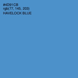 #4D91CB - Havelock Blue Color Image
