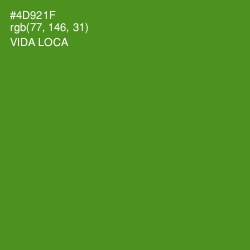 #4D921F - Vida Loca Color Image