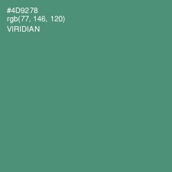 #4D9278 - Viridian Color Image