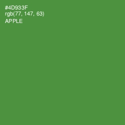 #4D933F - Apple Color Image