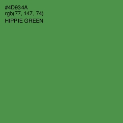 #4D934A - Hippie Green Color Image