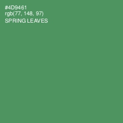#4D9461 - Spring Leaves Color Image