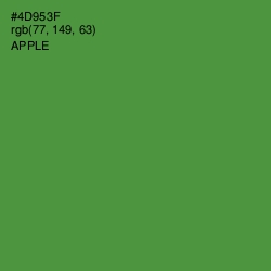 #4D953F - Apple Color Image