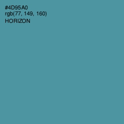 #4D95A0 - Horizon Color Image
