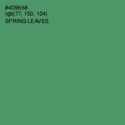 #4D9668 - Spring Leaves Color Image