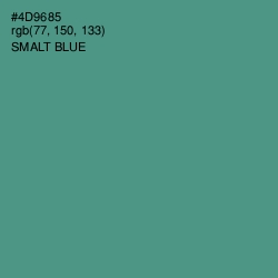 #4D9685 - Smalt Blue Color Image