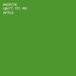 #4D972E - Apple Color Image