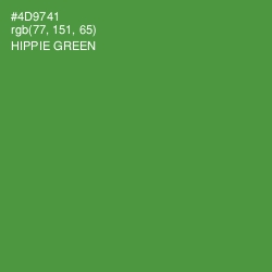 #4D9741 - Hippie Green Color Image