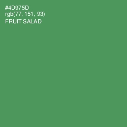 #4D975D - Fruit Salad Color Image