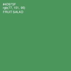 #4D975F - Fruit Salad Color Image