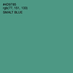 #4D9785 - Smalt Blue Color Image