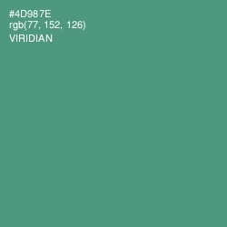 #4D987E - Viridian Color Image
