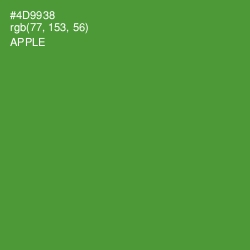 #4D9938 - Apple Color Image