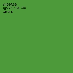 #4D9A3B - Apple Color Image