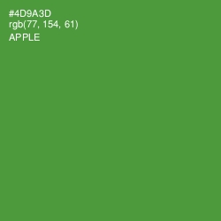 #4D9A3D - Apple Color Image