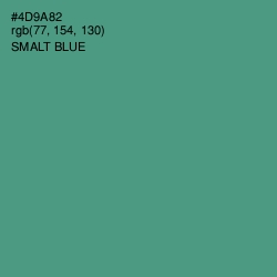 #4D9A82 - Smalt Blue Color Image