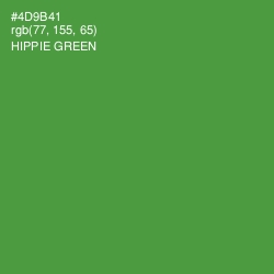 #4D9B41 - Hippie Green Color Image