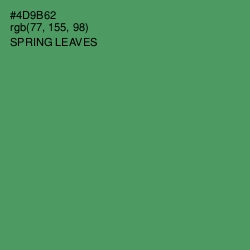 #4D9B62 - Spring Leaves Color Image