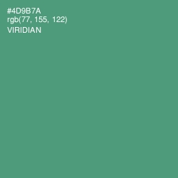 #4D9B7A - Viridian Color Image