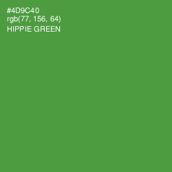 #4D9C40 - Hippie Green Color Image