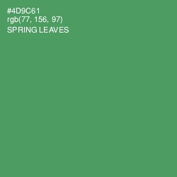 #4D9C61 - Spring Leaves Color Image