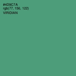 #4D9C7A - Viridian Color Image