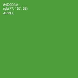 #4D9D3A - Apple Color Image